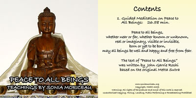 peace to all beings cd cover pic